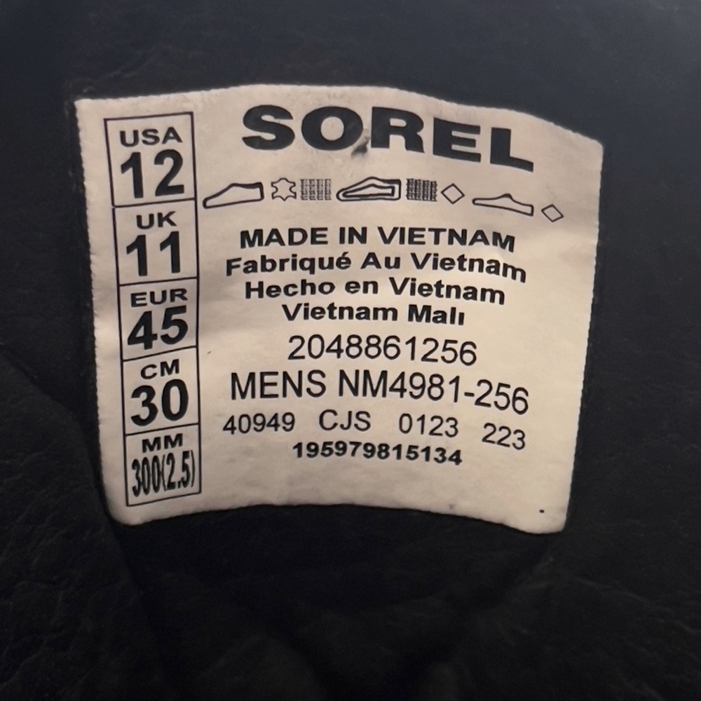 Sorel Ankeny II Hiker Plus Brown Waterproof Boot Size 12 - Picture 9 of 10